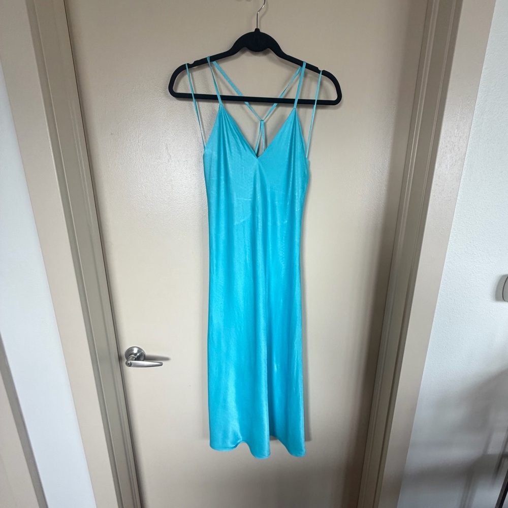 Rails Aqua Blue Strappy Dress